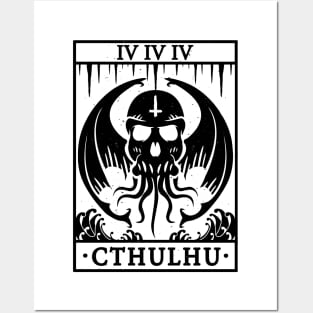 CTHULHU TAROT CARD - LOVECRAFT Posters and Art